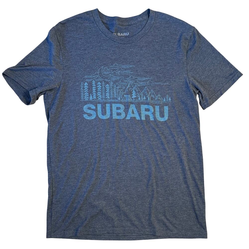 Subaru Official Gear T-Shirt Wilderness Woods Camping Screenprint Unisex Medium